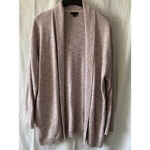 Jill Wearever Collection Open Front Cardigan Sweater Lilac Heather Women's Large